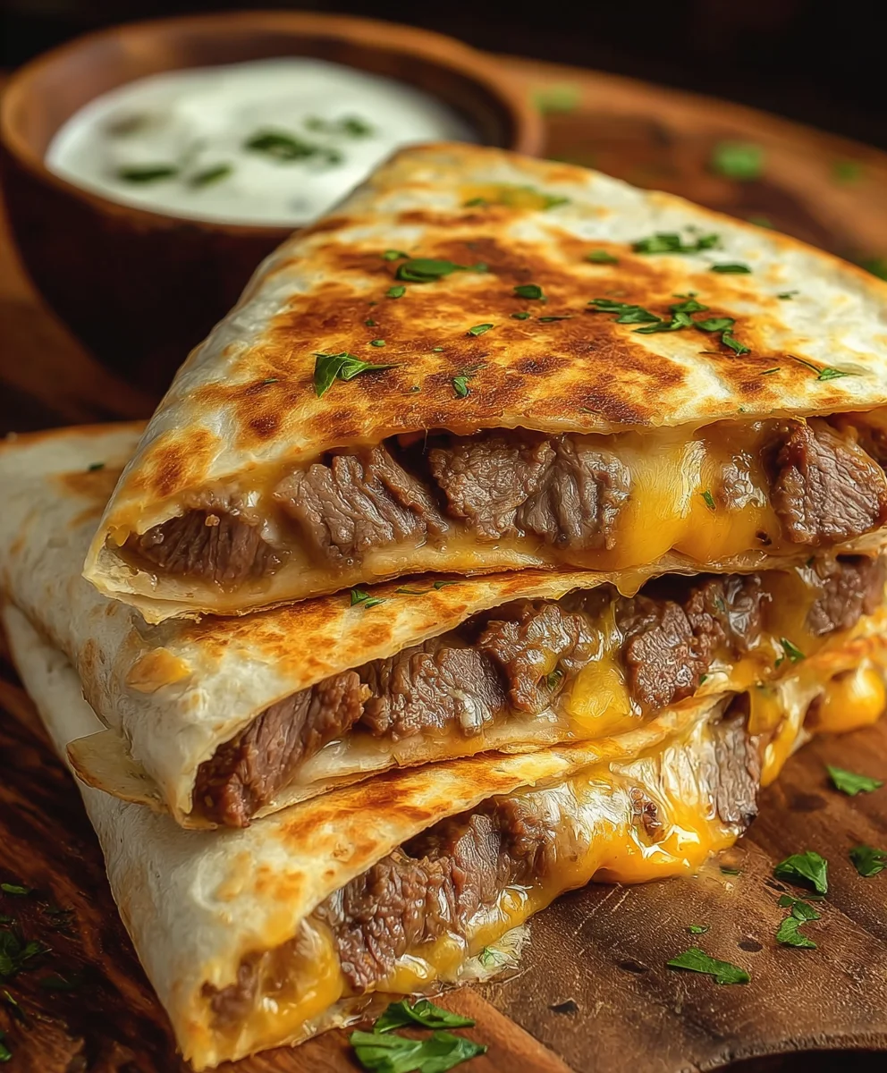 Easy Steak Quesadilla Recipe- Taco Bell Copycat