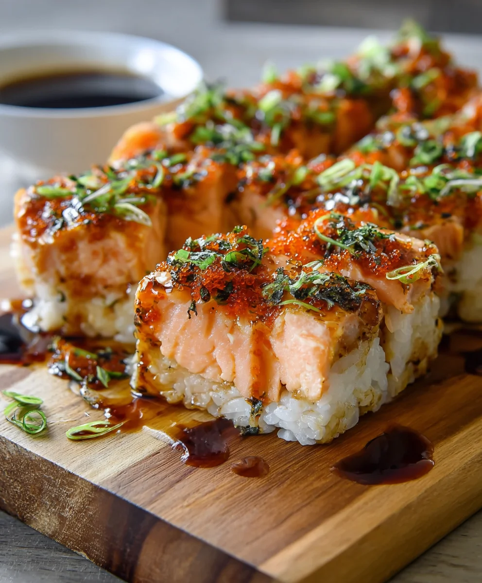 Spicy Salmon Sushi Bake - Easy & Delicious Recipe