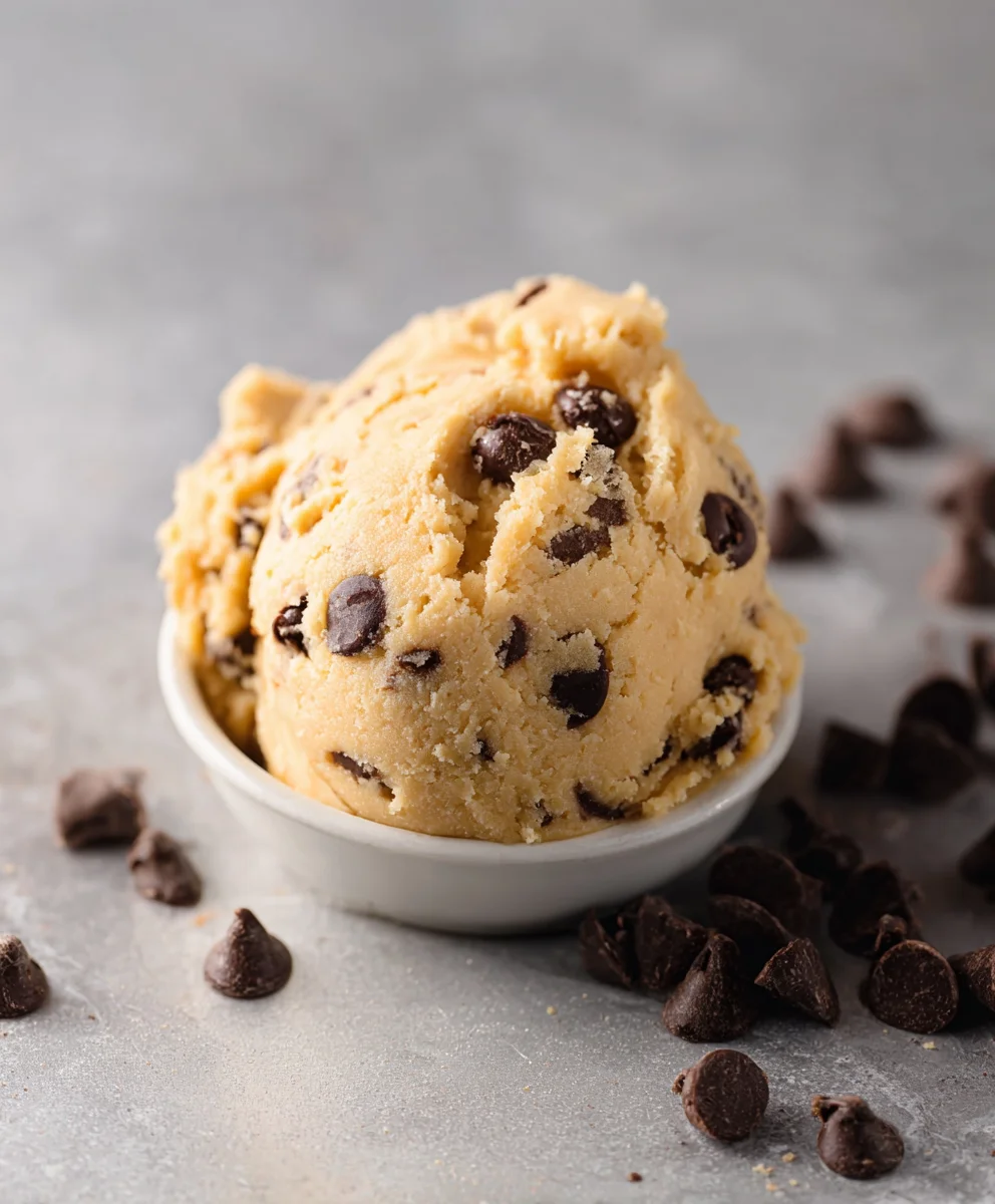 Edible Chocolate Chip Cookie Dough - Safe & Delicious