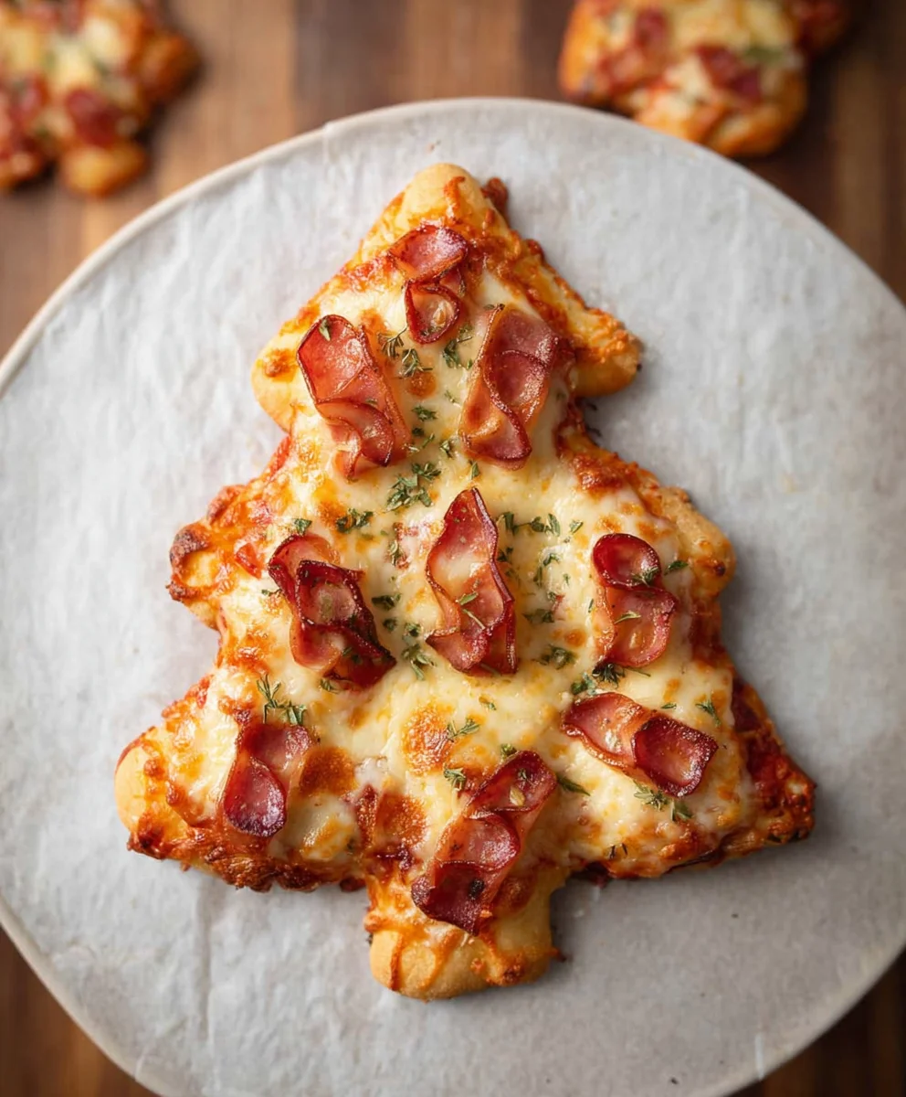 Festive Christmas Tree Pizza Recipe - Easy & Delicious