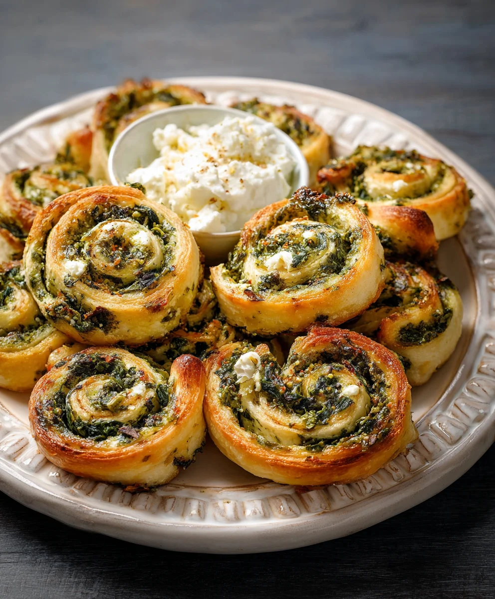 Gluten-Free Spinach Feta Pinwheels Delicious Appetizer