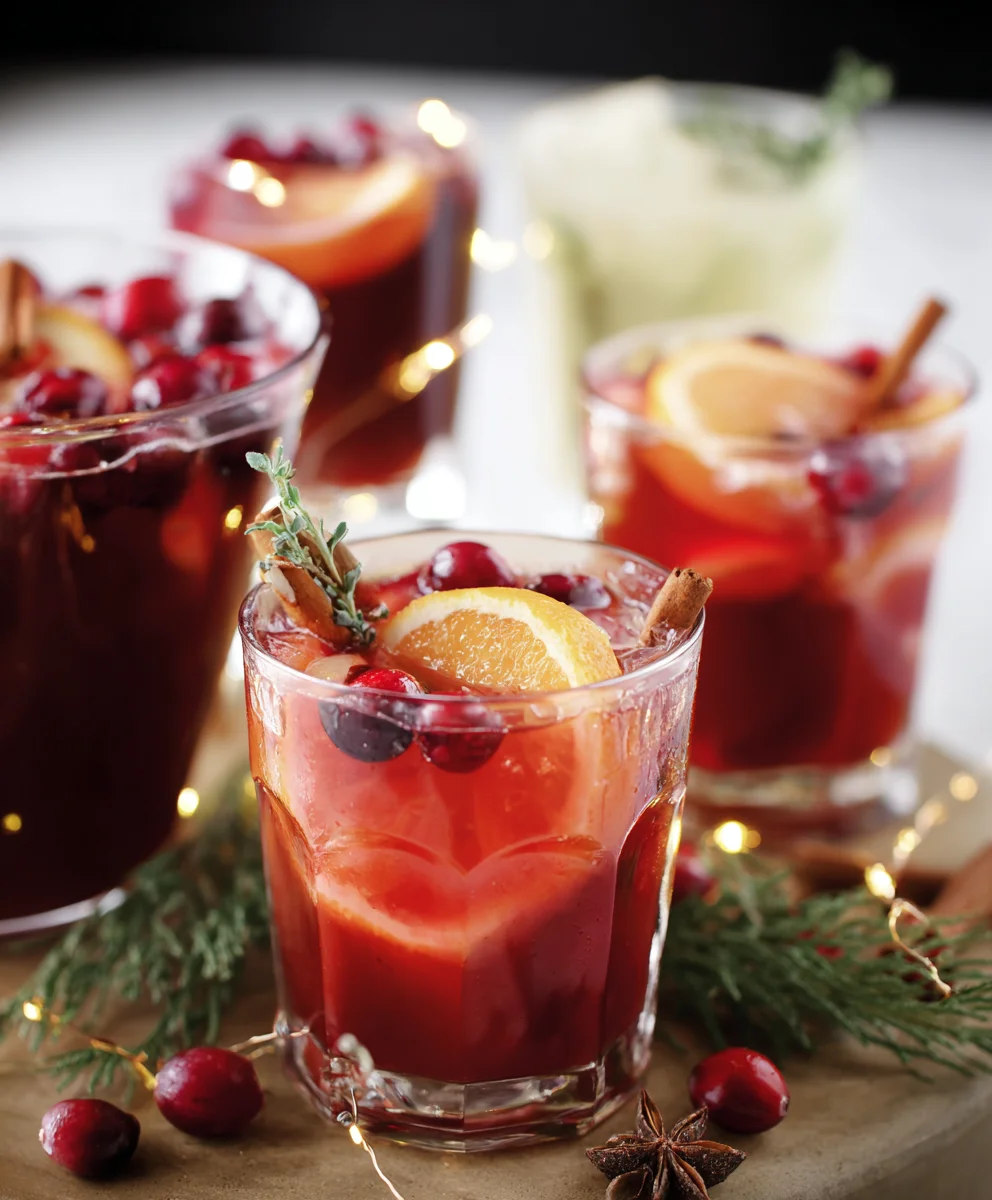 Cozy Red Winter Sangria-Non Non-Non-Alcoholic Alternativeic Delight
