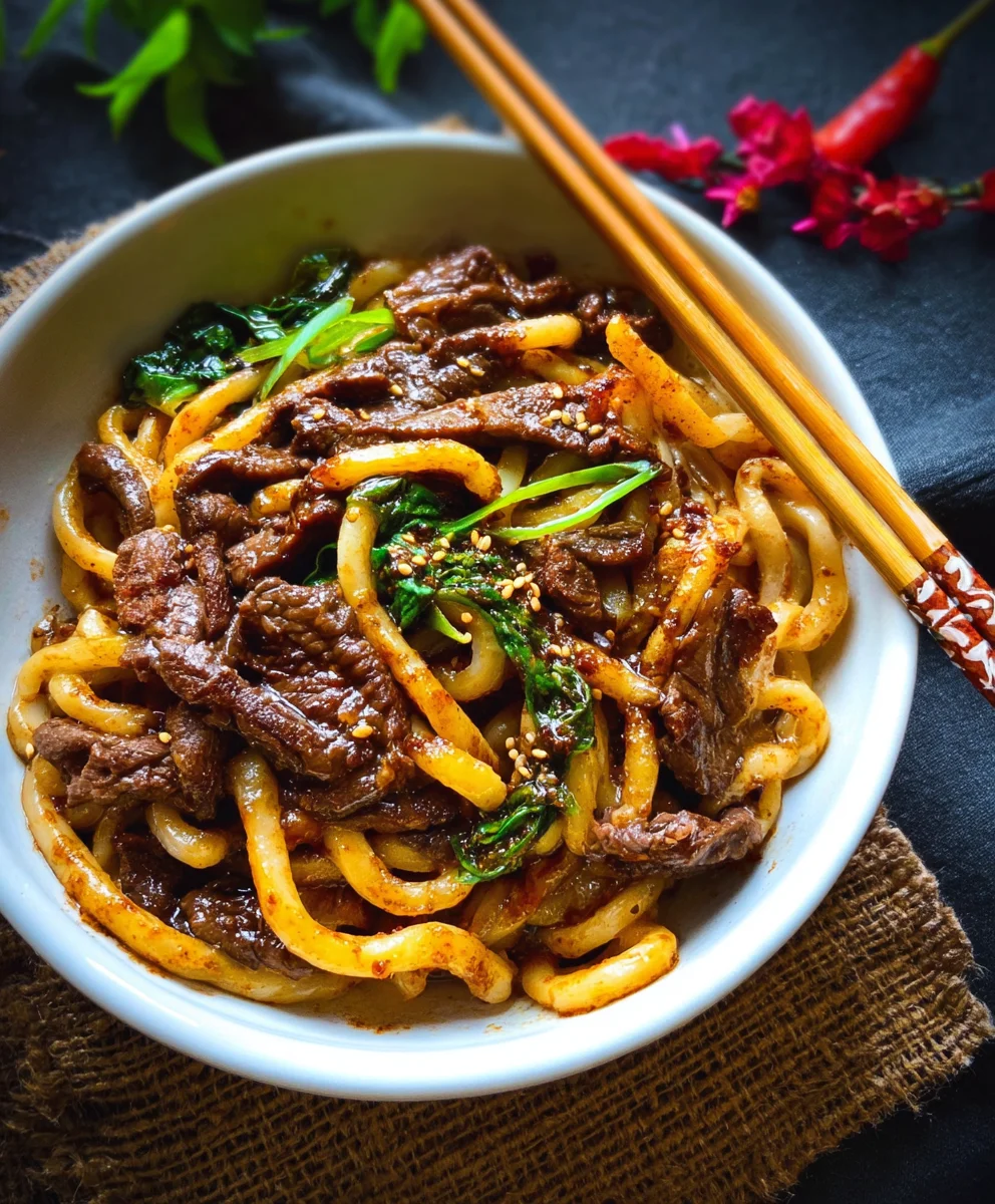 Easy Black Pepper Beef Udon Recipe-Surprisingly Simple