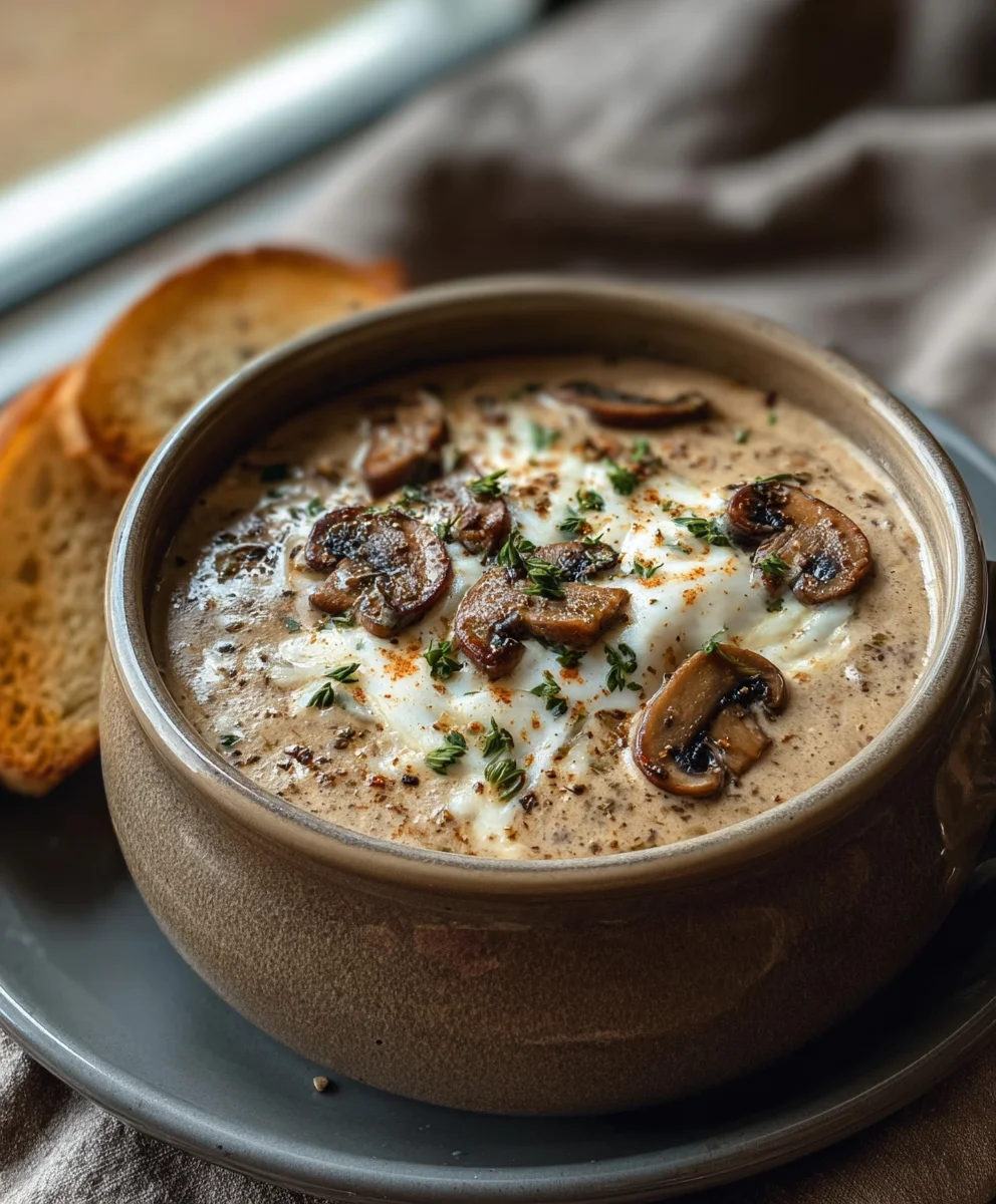 Easy Creamy Mushroom Soup Recipe-Quick & Delicious