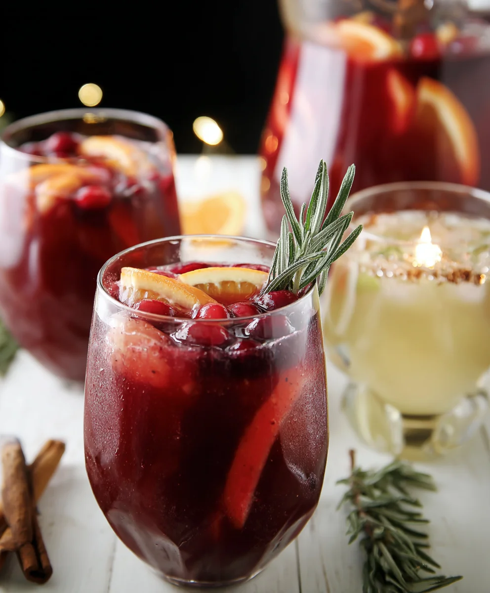 Cozy Red Winter Sangria-Non Non-Non-Alcoholic Alternativeic Delight