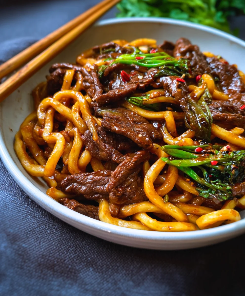 Easy Black Pepper Beef Udon Recipe-Surprisingly Simple