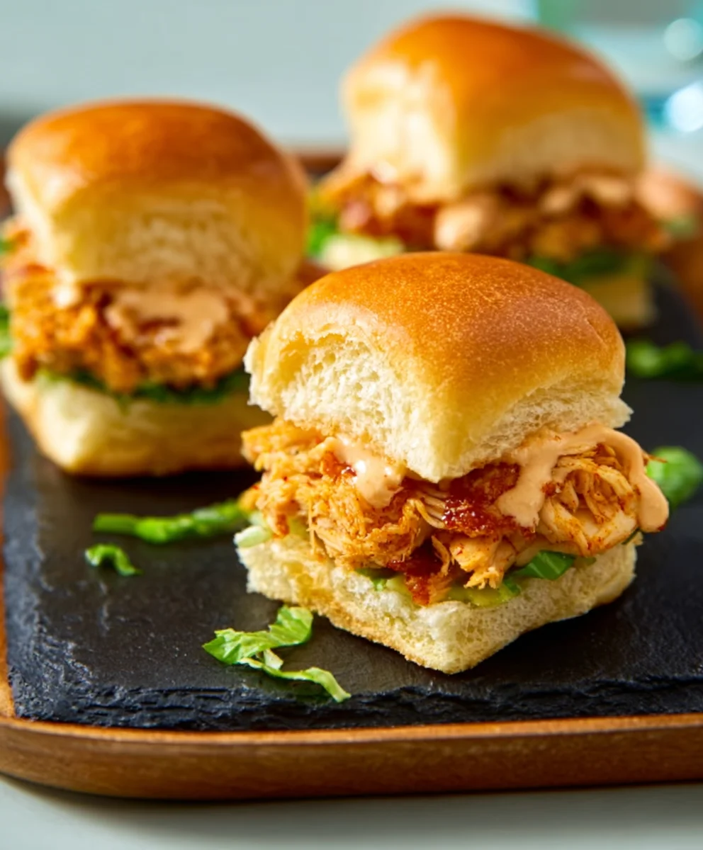 Bang Bang Chicken Sliders Easy Recipe-Quick Bites
