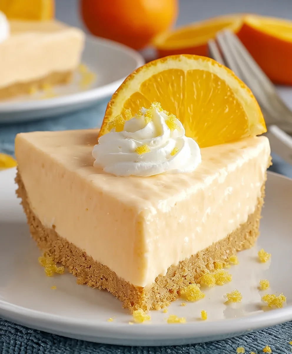 Orange Creamsicle Pie- Refreshing Dessert Recipe