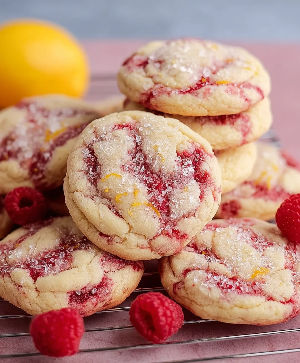 Lemon Raspberry Cookies- Zesty & Sweet Cookie Recipe
