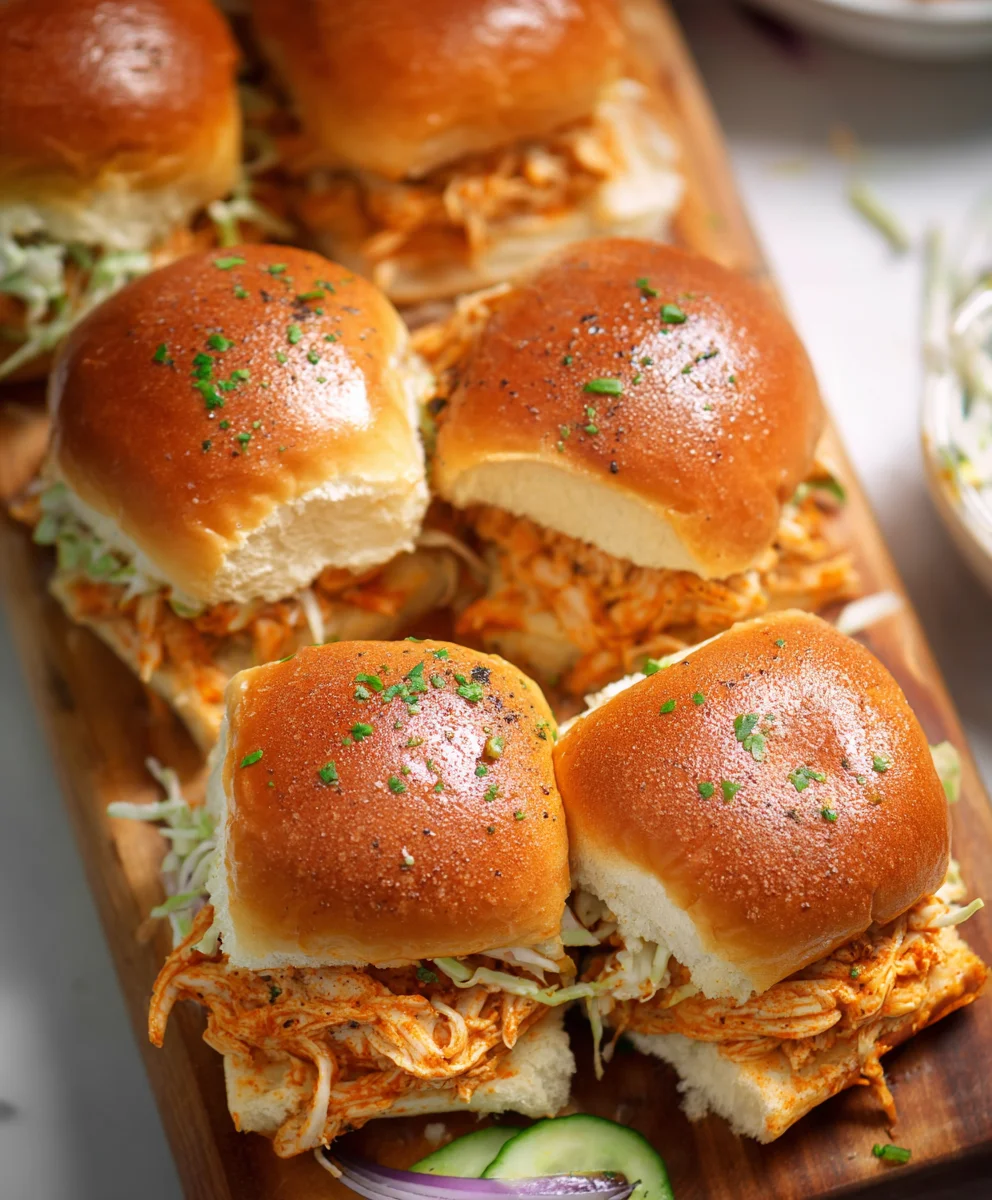 Spicy Buffalo Chicken Sliders-Game Day Treat