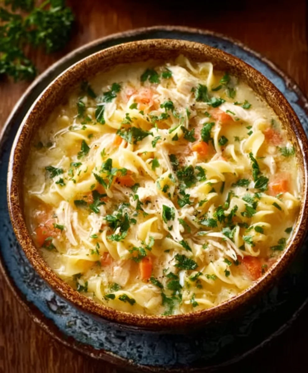 Crack Chicken Noodle Soup-Easy Comfort Food Recipe