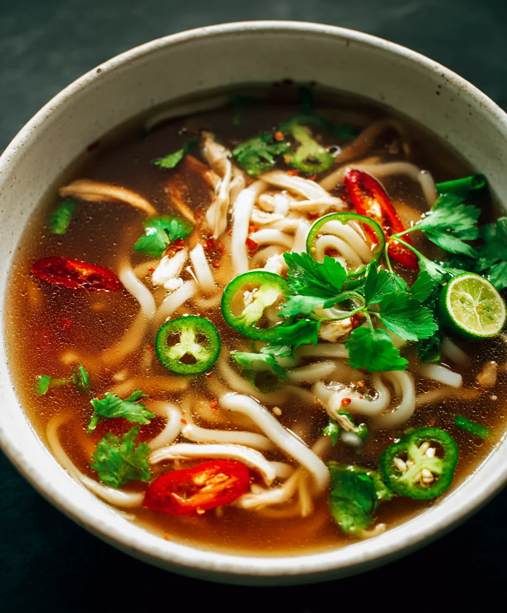 Spicy Garlic Chicken Broth-Easy Flavorful Recipe