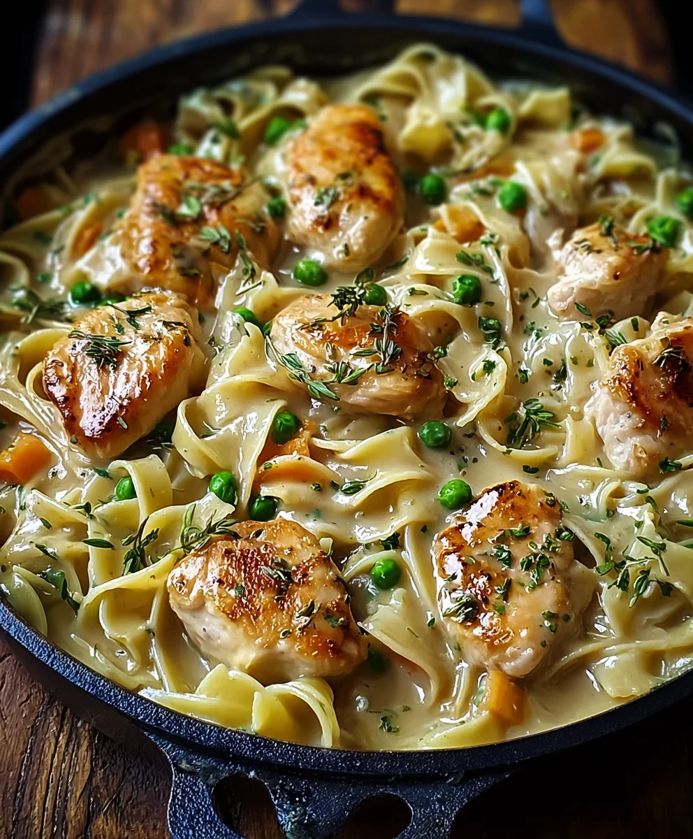 Easy One Pan Chicken Noodles-Dinner Done