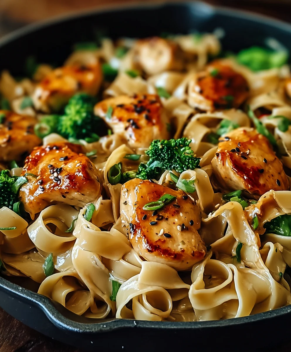 Easy One Pan Chicken Noodles Recipe - Dinner Done