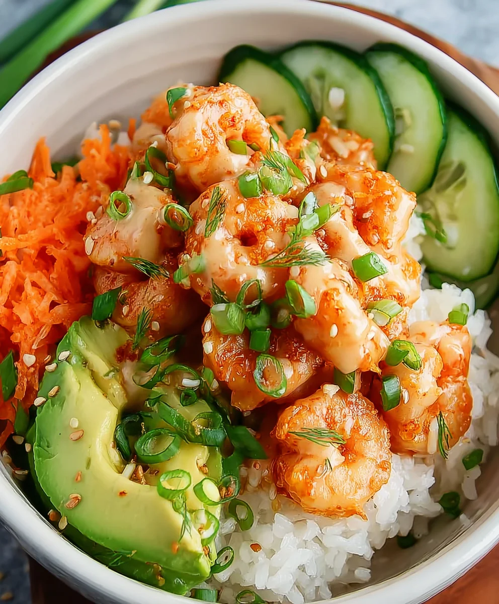 Bang Bang Shrimp Rice Bowl- Easy Delicious Meal