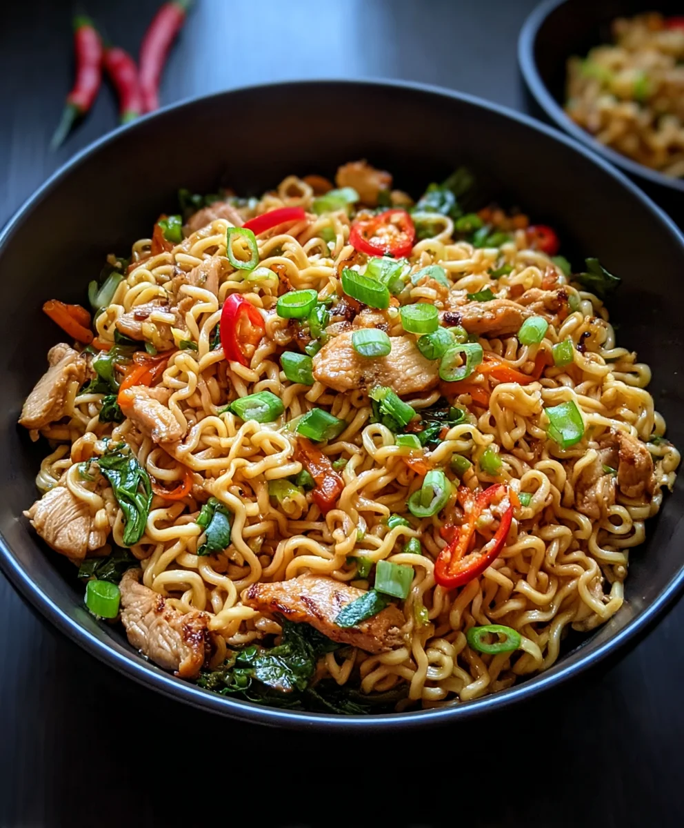Easy Chicken Ramen Stir Fry Recipe