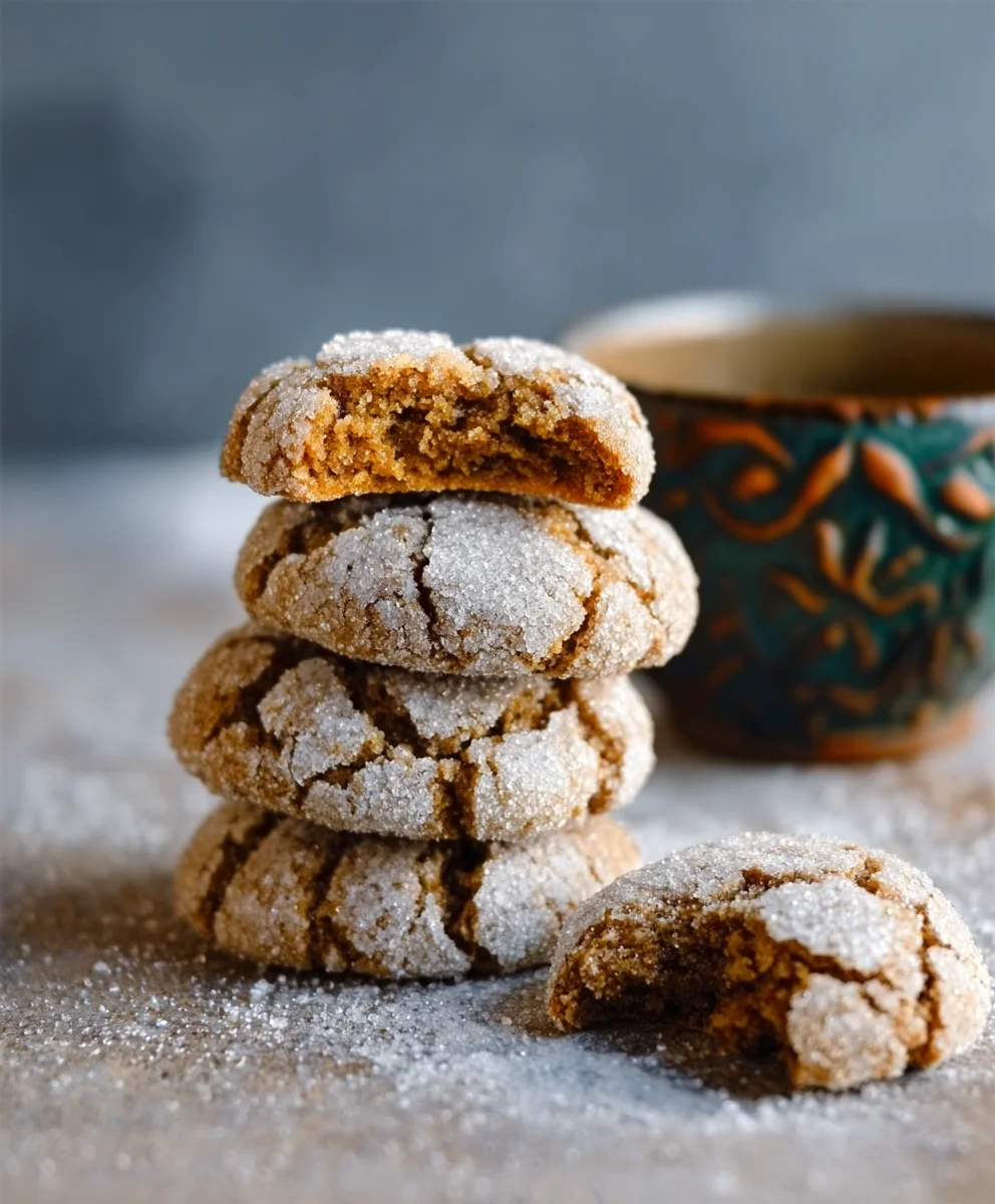 Gin Extract Gin Extractract Gingerbread Crinkle Cookies - Easy Recipe