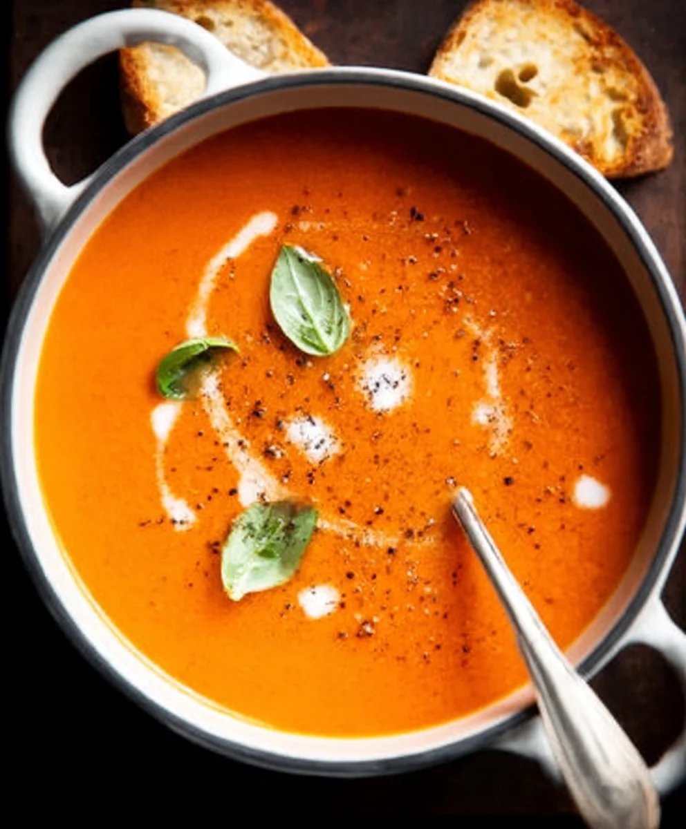 Cozy Creamy Tomato Soup Canned Tomatoes Recipe
