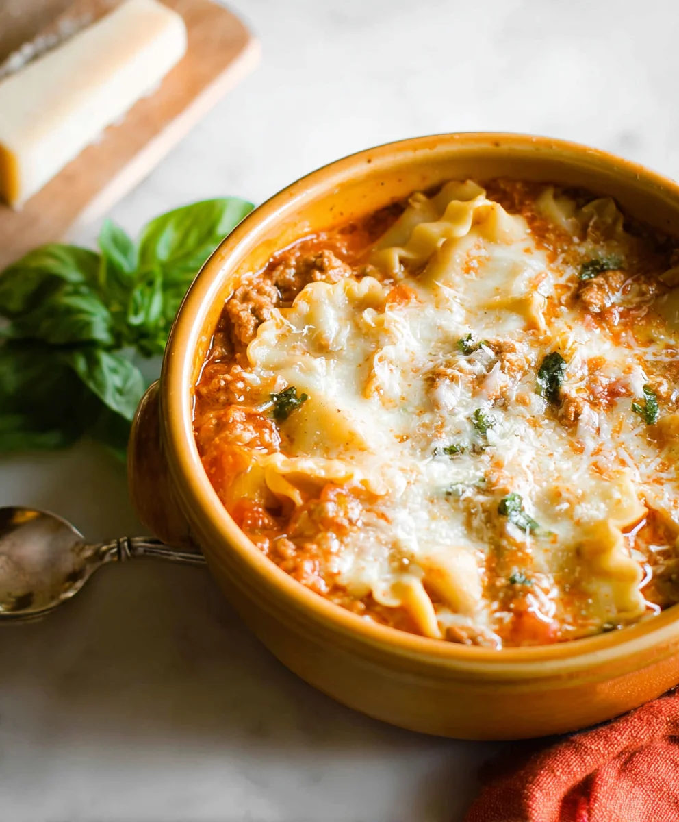 Easy Creamy Lasagna Soup Recipe