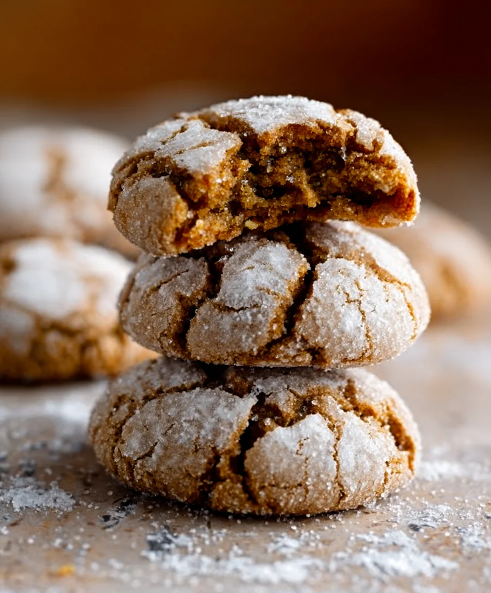 Gin Extract Gin Extractract Gingerbread Crinkle Cookies - Easy Recipe