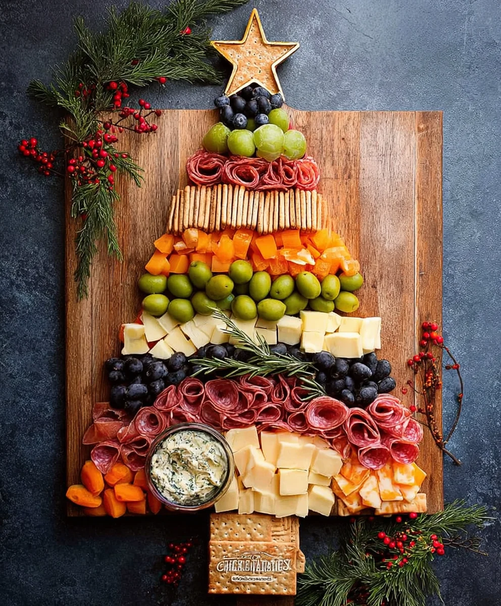 Festive Beef Christmas Tree Charcuterie Board Ideas
