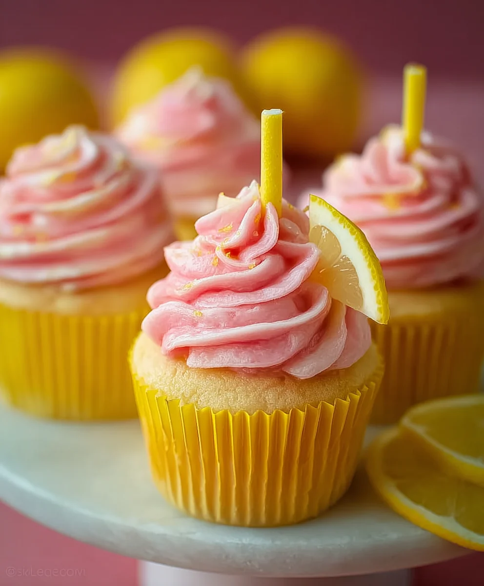 Pink Lemonade Cupcakes-Refreshing Summer Treat