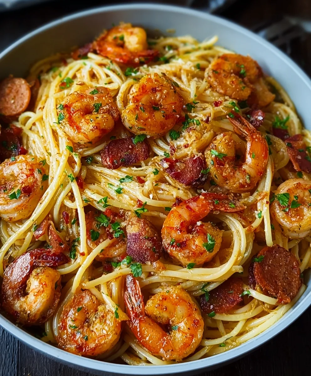 Spicy Cajun Shrimp Pasta Recipe-Quick & Flavorful