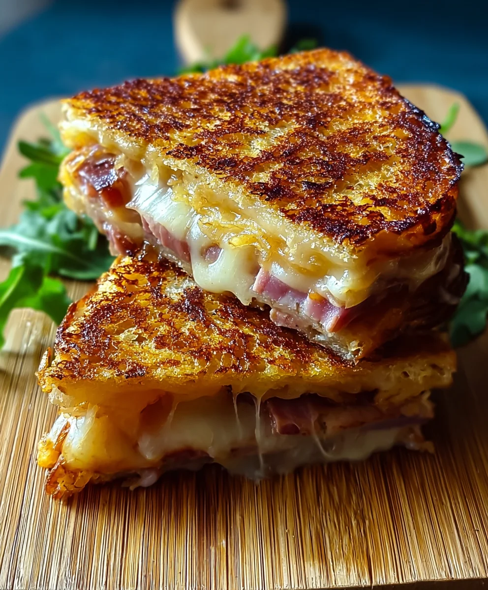 Hash Brown Hawaiian Toastie-Island Flavorful Bite