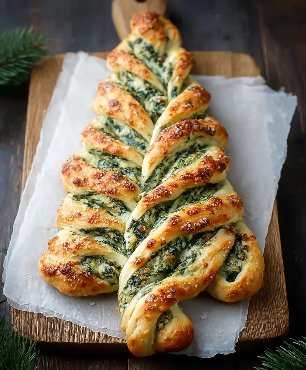 Christmas Tree Spinach Breadsticks-Festive Holiday Appetizer