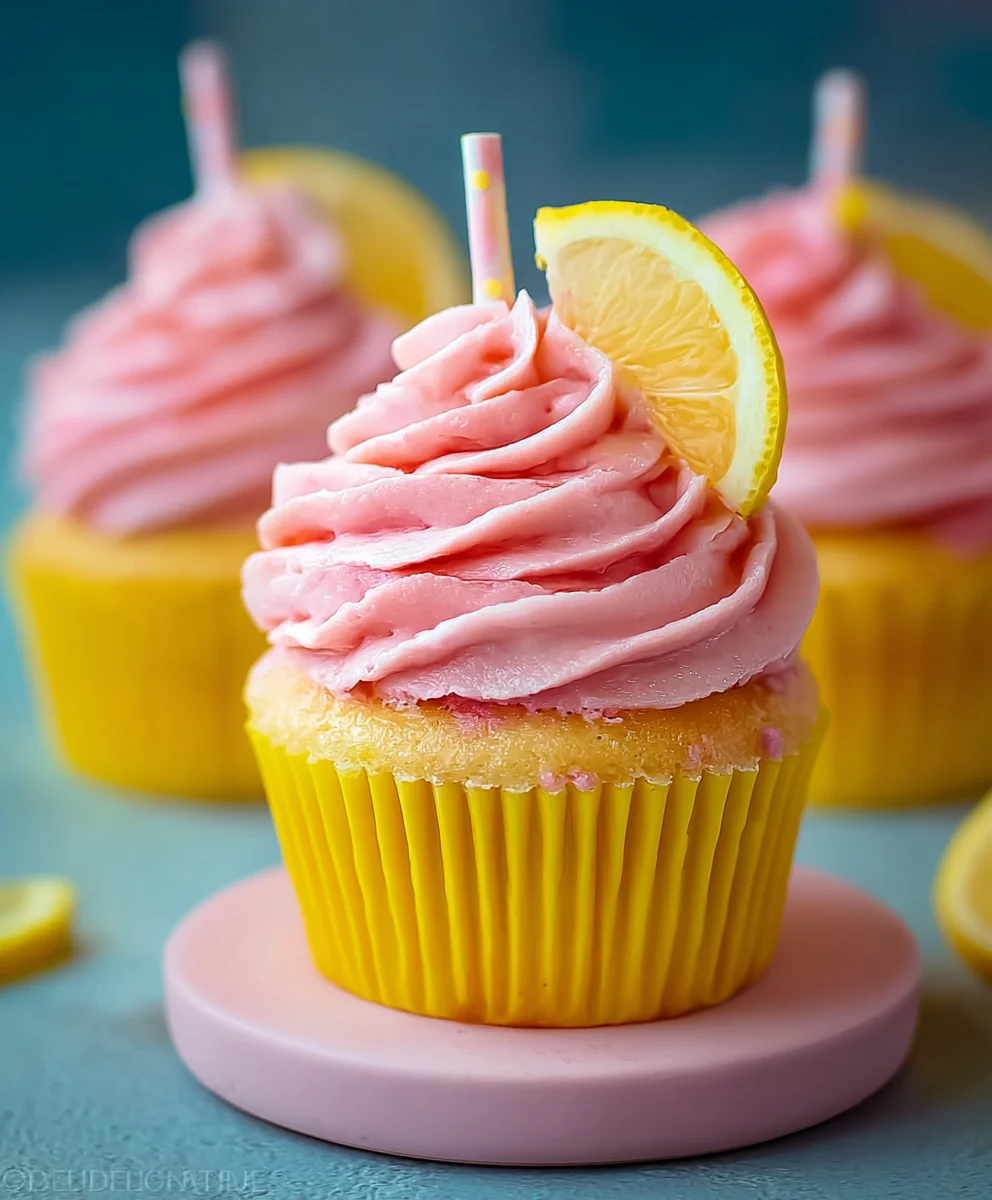 Pink Lemonade Cupcakes-Refreshing Summer Treat