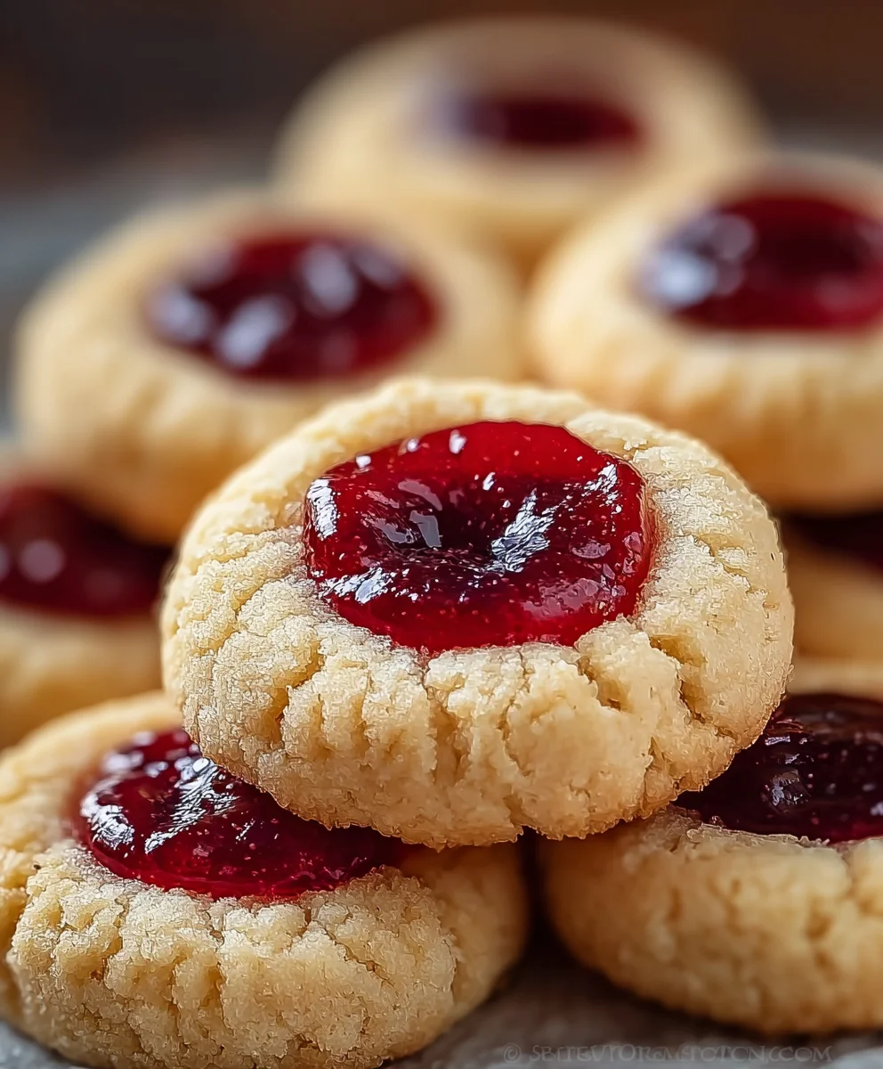Irresistible Cherry Thumbprint Cookies - Easy Recipe
