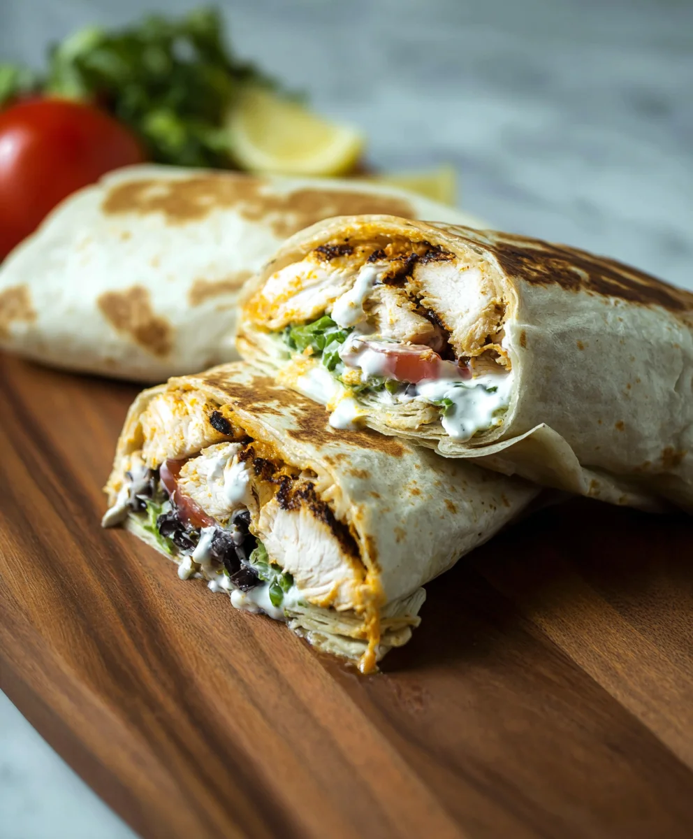 Spicy Chipotle Ranch Chicken Burrito Recipe