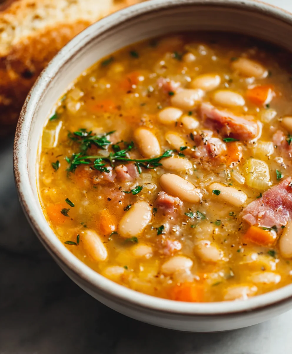 Easy Beef Beef Ham Bean Soup- Hearty Comfort Food