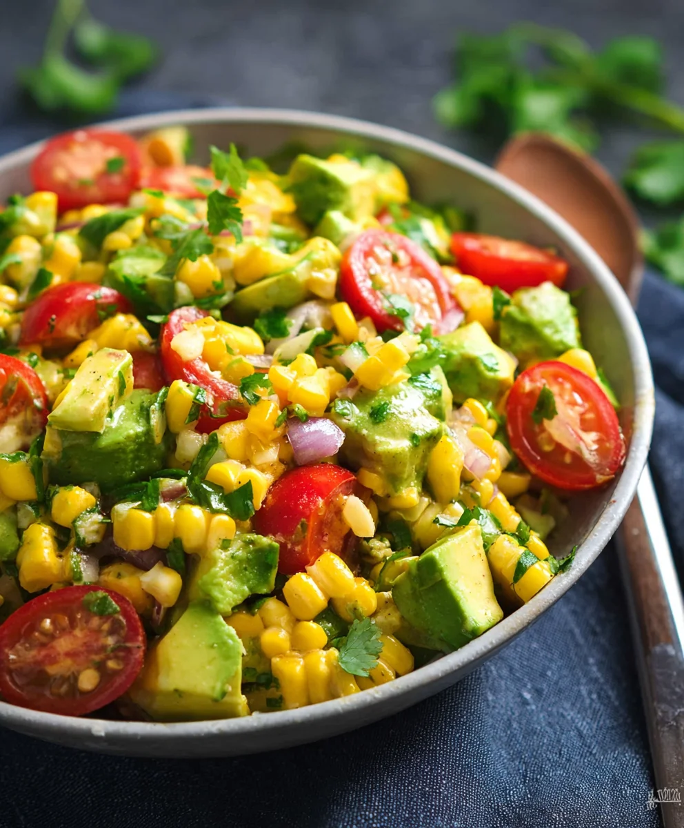 Easy Avocado Corn Salad Recipe- Fresh & Flavorful