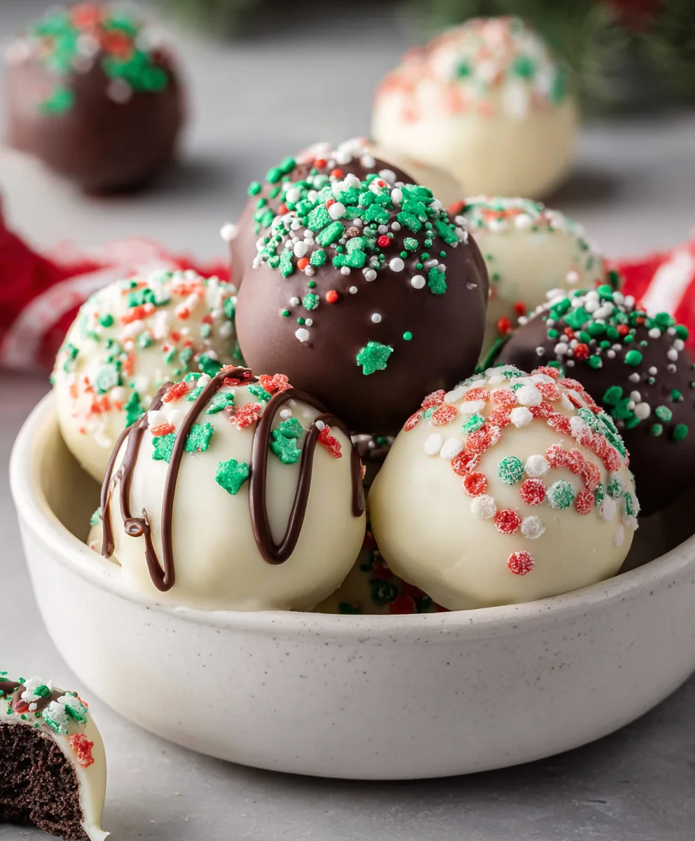 Christmas Oreo Balls - Easy Holiday Treat Recipe