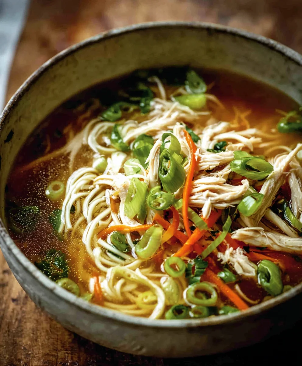 Scallion Chicken Noodle Soup-Aromatic Gin Extract-Inspired Flavor
