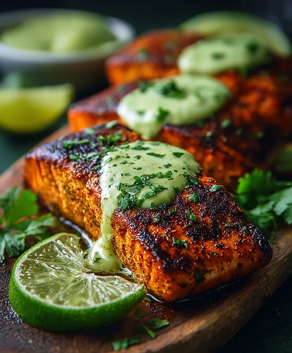 Cajun Salmon Avocado Lime Healthy Recipe