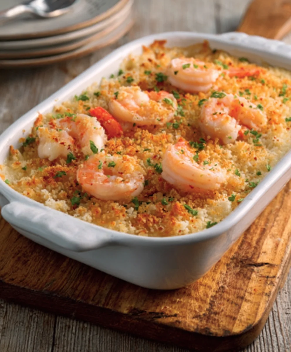 Easy Shrimp Casserole - Creamy Comfort Food