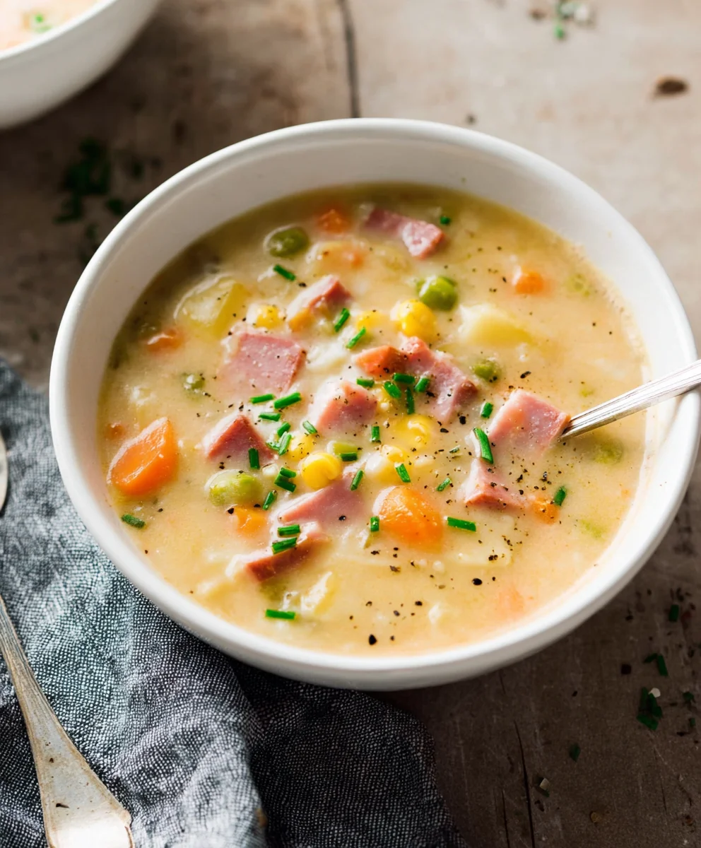 Hearty Beef Beef Ham Potato Soup - Comfort Food Classic