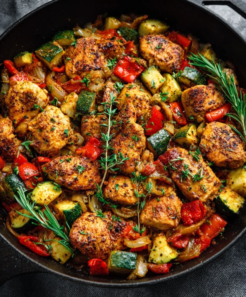 Healthy Chicken-Vegetable Skillet Recipe Quick & Easy