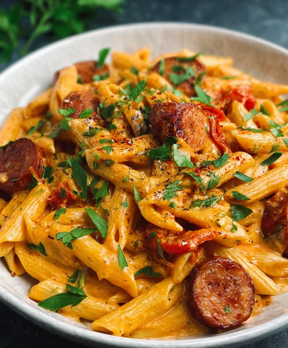 Creamy Cajun Sausage Pasta Minute Meal
