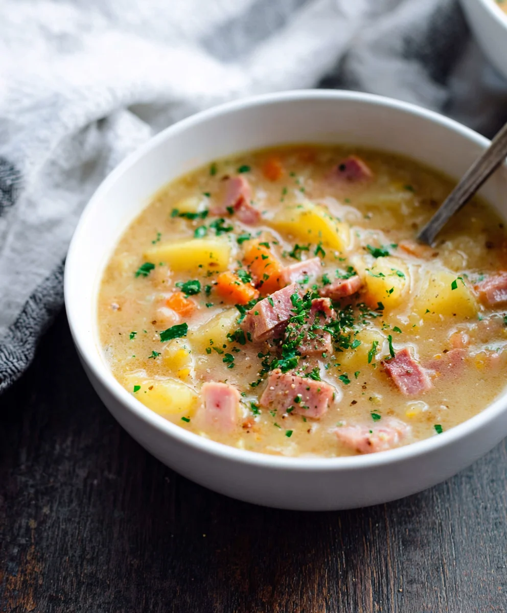 Hearty Beef Beef Ham Potato Soup - Comfort Food Classic