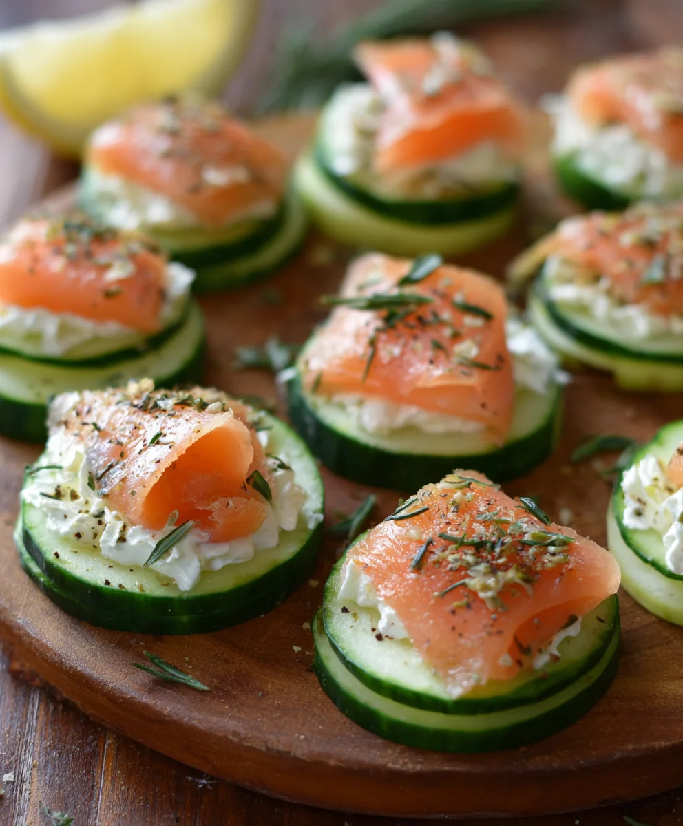 Cucumber Smoked Salmon Bites-Quick Appetizer
