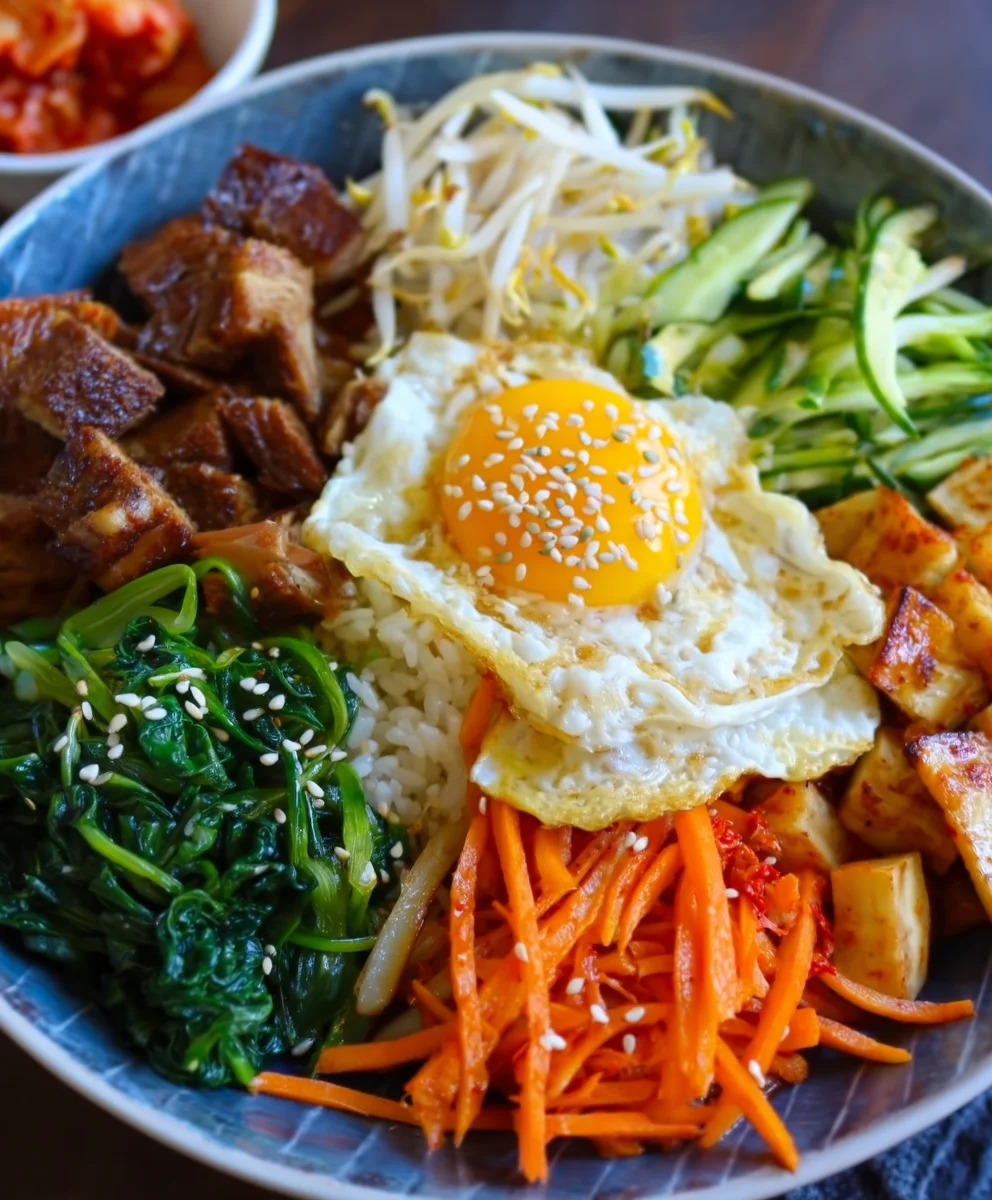 Easy Vegan Bibimbap Recipe- Delicious Korean Bowl