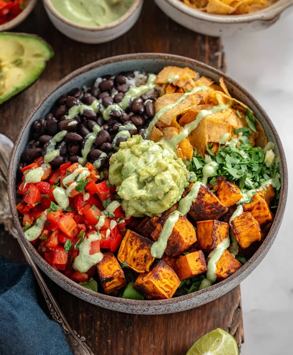Vegan Burrito Bowls - Black Bean Sweet Potato GF