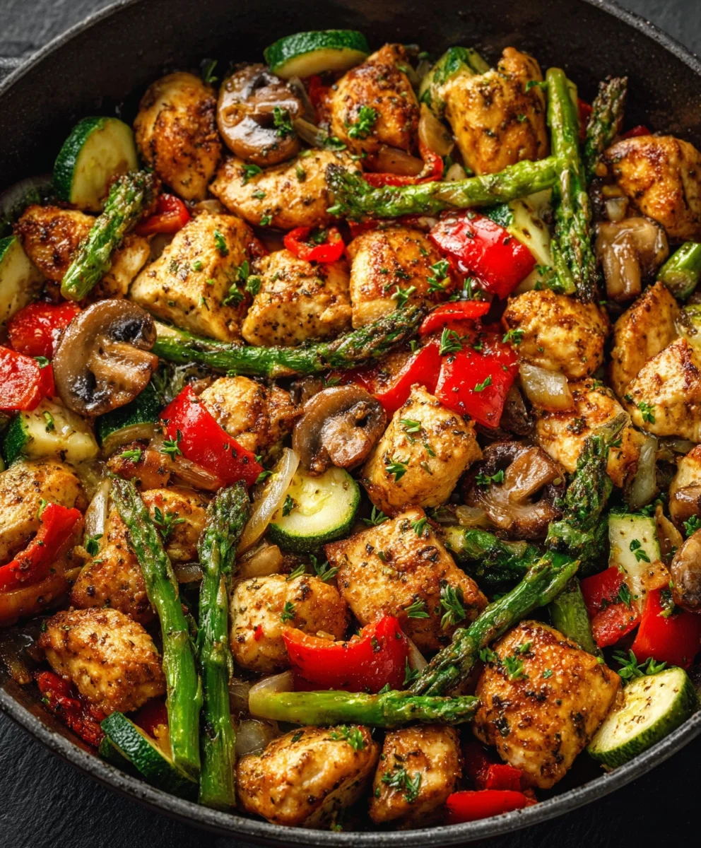 Healthy Chicken-Vegetable Skillet Recipe Quick & Easy