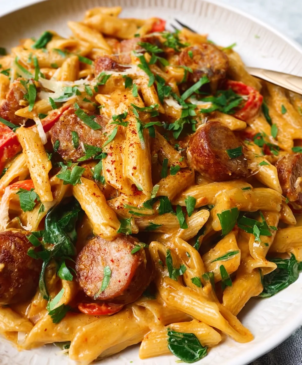 Creamy Cajun Sausage Pasta Minute Meal
