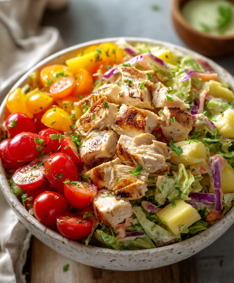 Hawaiian Chicken Salad Gluten-Free Healthy Flexi-Plan