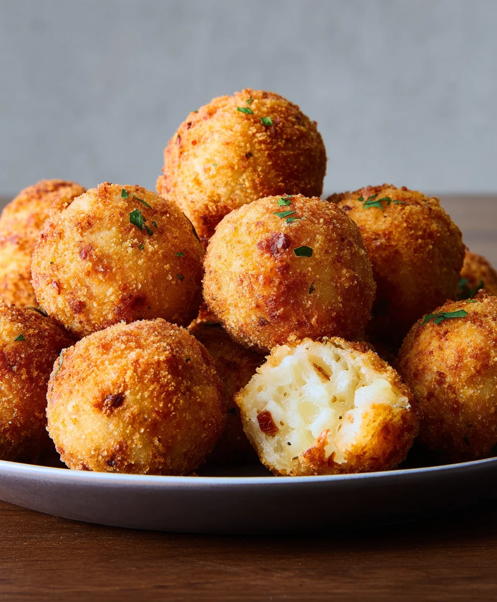 Crispy Fried Mashed Potato Balls-Game Day Snack