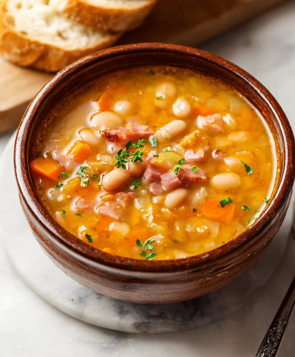 Easy Beef Beef Ham Bean Soup- Hearty Comfort Food